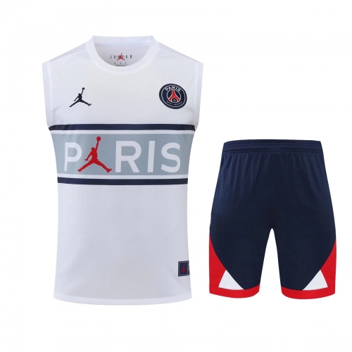 2022/23 Paris SG White Thailand Soccer Training Jersey Vest Uniform-418