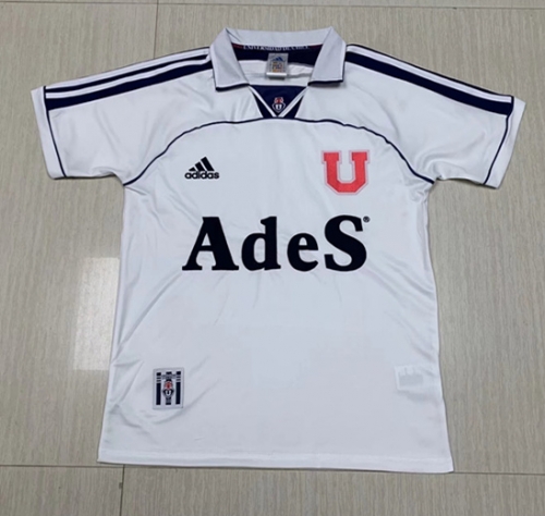 00-01 Retro Version Universidad de Chile Away White Thailand Soccer Jersey-1040