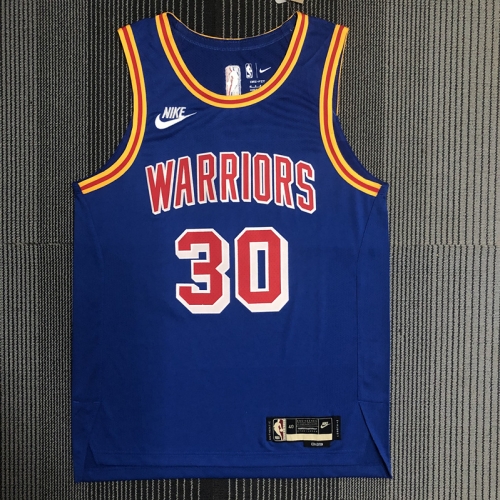 AU Player Version Retro Golden State Warriors Blue #30 NBA Jersey-311