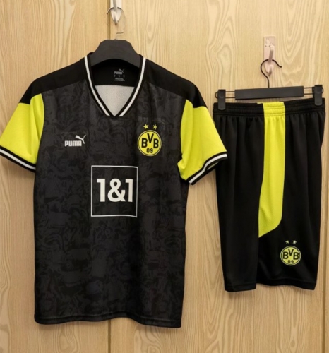 2020-2021 Borussia Dortumund Away Black Soccer Uniform-TJ