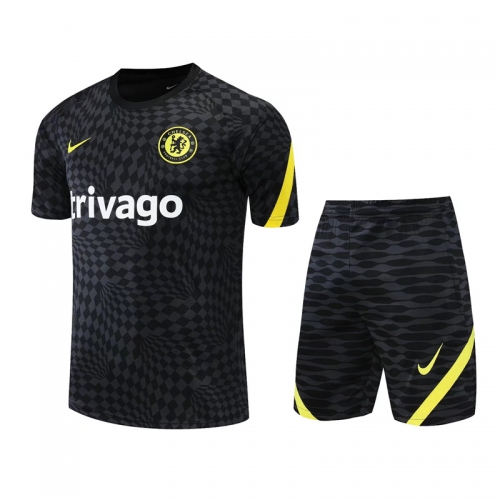 2022/23 Chelsea Black Thailand Soccer Training Uniform-418