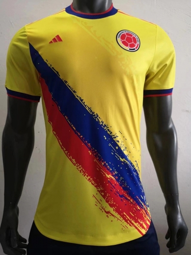 Player Special Version 2022-23 Colombia Yellow Thailand Soccer Jersey-703