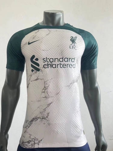 Player Special Version 2022-23 Liverpool White & Green Thailand Soccer Jersey AAA-703