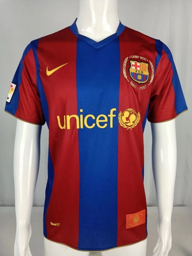 07-08 Retro Version Barcelona Home Red & Blue Thailand Soccer Jersey AAA-503/311/1041