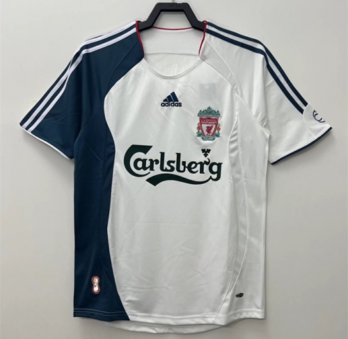 06-08 Retro Version Liverpool White Thailand Soccer Jersey AAA-503/811/710