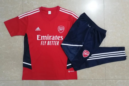 2022/23 Arsenal Red Shorts-Sleeve Thailand Soccer Jersey-815
