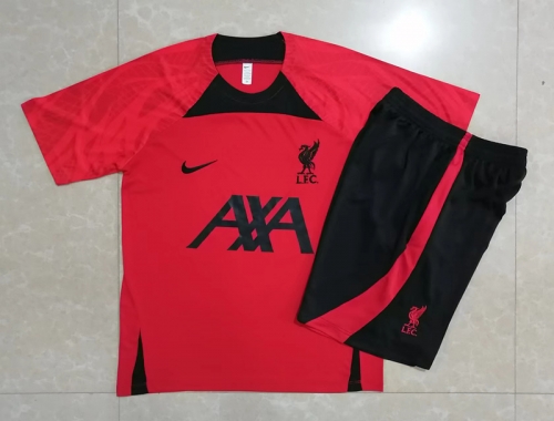 2022-23 Liverpool Red Shorts-Sleeve Thailand Soccer Tracksuit Uniform-815/801