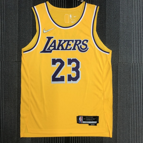 AU Player Version NBA Los Angeles Lakers Yellow #23 Jersey-311