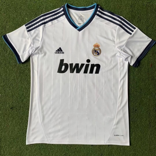 12-13 Retro Version Real Madrid Home White Thailand Soccer Jersey AAA-301
