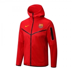 2022/23 Barcelona Red Thailand Soccer Jacket With Hat-815