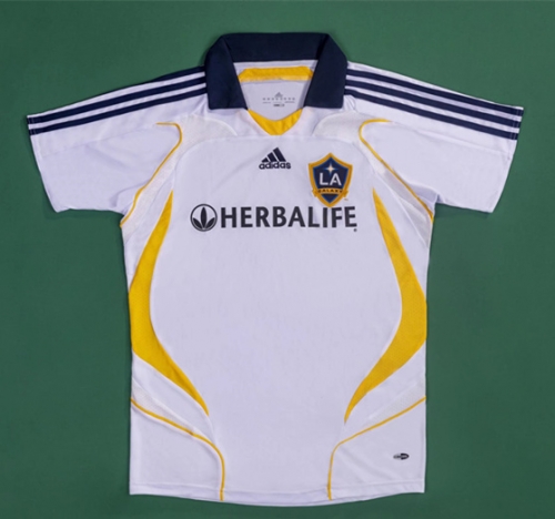 2007 Retro Version Los Angeles Galaxy Home White Thailand Soccer Jersey AAA-1041