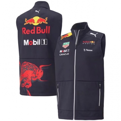 (Size S-3XL) 2021-2022 Red Bull Royal Blue Formula One Vest Racing Top-805