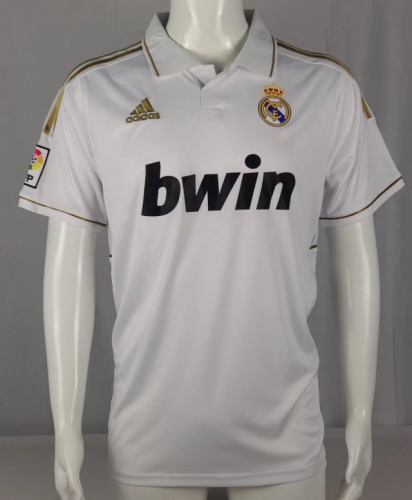 2011-12 Retro Version Real Madrid Home White Thailand Soccer Jersey AAA-503/601/311