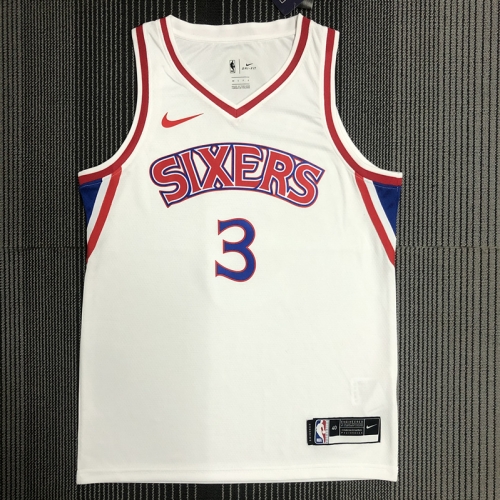 2022 Season NBA Philadelphia 76ers White #3 Jersey-311