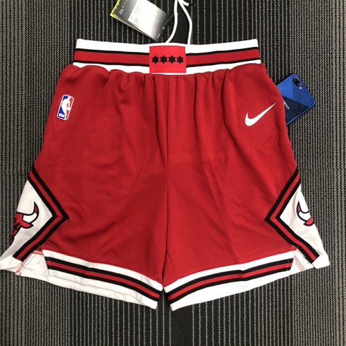Chicago Bull Red NBA Shorts-311