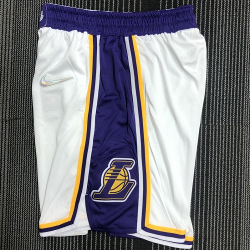 Los Angeles Lakers White & Purple NBA Jersey-311