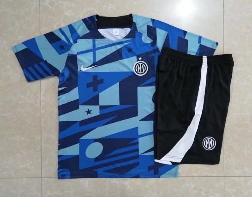 2022-23 Inter Milan Blue Thailand Soccer Tracksuit Uniform-815