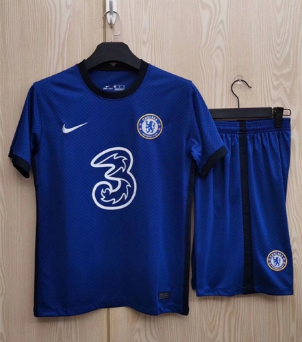 2020-2021 Chelsea Home Blue Soccer Uniform-TJ