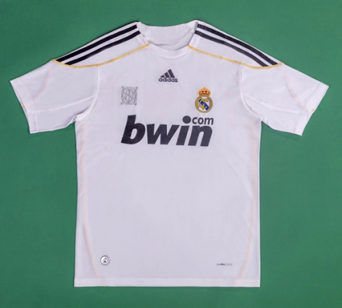 09-10 Retro Version Re Madrid Home White Thailand Soccer Jersey AAA-1041/811