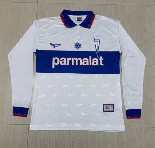 98 Retro Version Universidad Católica Home White LS Thailand Soccer Jersey-1040