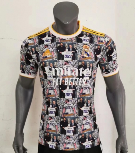 Special Version 2022-23 Real Madrid Gray & Black Thailand Soccer Jersey AAA-416