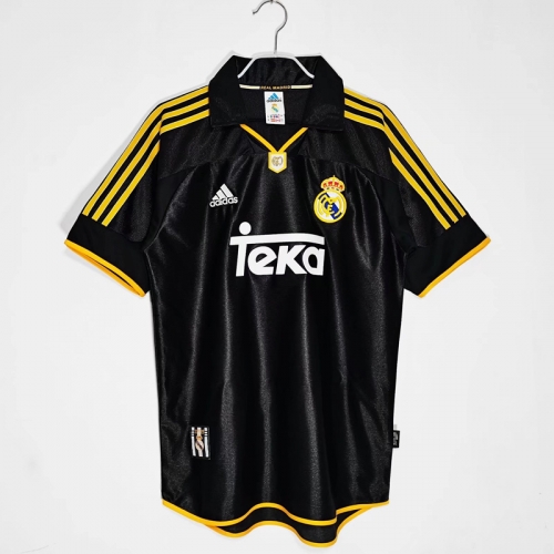 99-00 Retro Version Real Madrid Away Black Thailand Soccer Jersey AAA-710/503/410