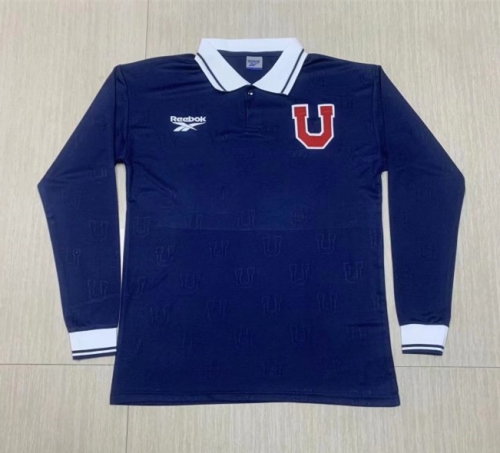 98 Retro Version Universidad Católica Royal Blue LS Thailand Soccer Jersey-1040