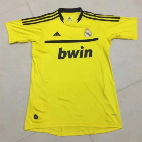 11-12 Retro Version Real Madrid Yellow Thailand Soccer Jersey AAA-JG/410