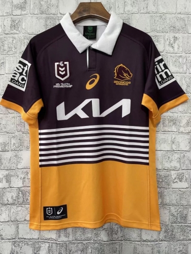 2021-2022 Mustang Yelllow Thailand Rugby Shirts-805