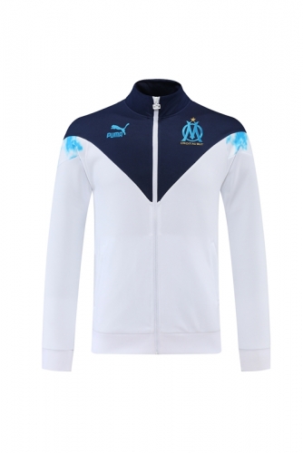 2021-22 Olympique de Marseille White Jacket-LH