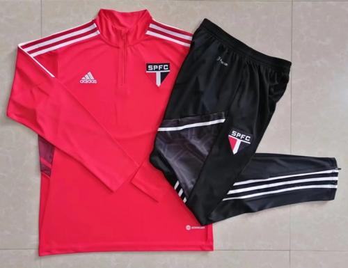2022/23 Sao Paulo Red Thailand Soccer Tracksuit Uniform-815