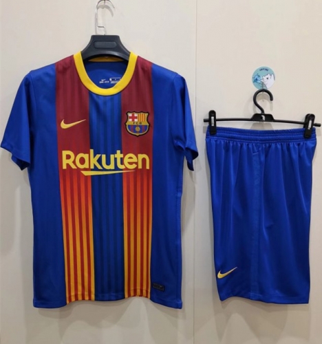 2020-2021 Barcelona Red & Blue Soccer Uniform-TJ