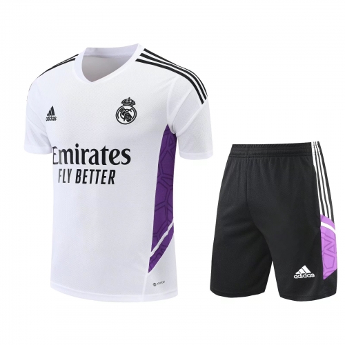2022/23 Real Madrid White Thailand Soccer Training Uniform-418