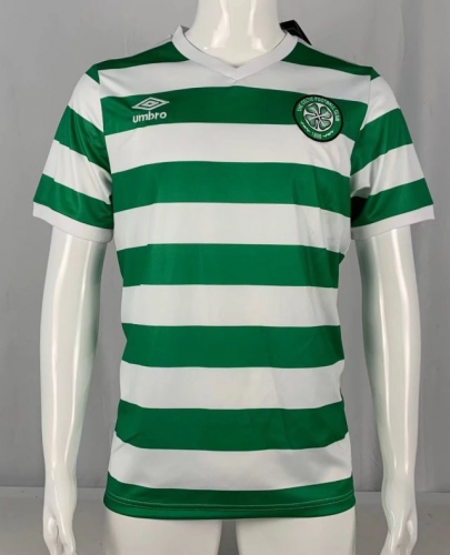 1980-1981 Retro Verison Celtic Home White & Green Thailand Soccer Jersey AAA-503