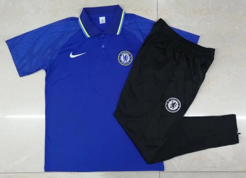 2022/23 Chelsea Blue Thailand Polo Uniform-815