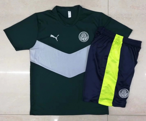 2022/23 SE Palmeiras Green Shorts-Sleeve Thailand Soccer Tracksuit Uniform-815
