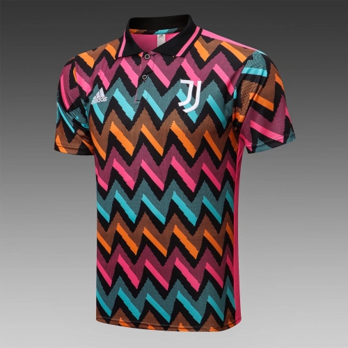 2022/23 Juventus Pink & Blue Thailand Soccer Polo Shirts-815