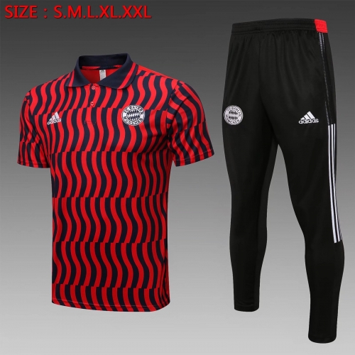 2022/23 Bayern München Red Thailand Polo Uniform-815