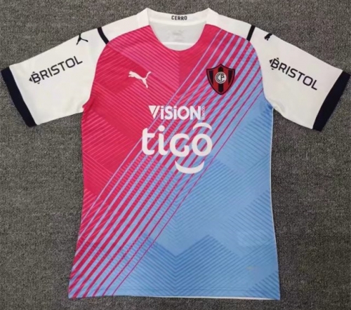 2022/23 Cerro Porteño Pink & Blue Thailand Soccer Jersey AAA-709