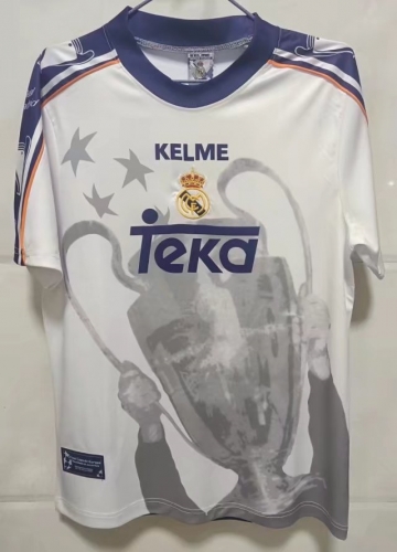 97-98 Retro Champion Version Real Madrid Home White Thailand Soccer Jersey AAA-503