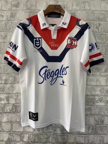 2020-21 Rooster Away White Thailand Rugby Shirts-805