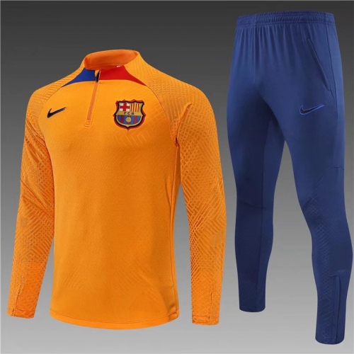 Player Version 2022/23 Barcelona Orange Thailand Tracksuit Uniform-801