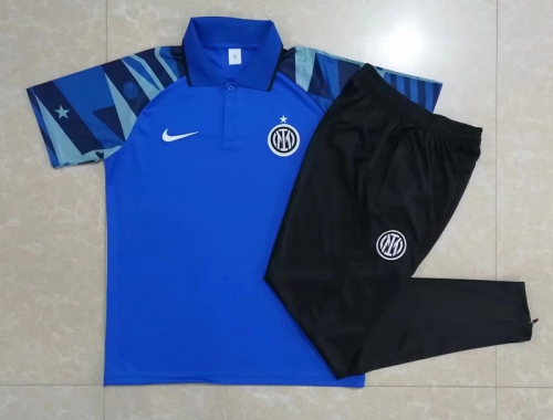 2022/23 Inter Milan Blue Thailand Polo Uniform-815