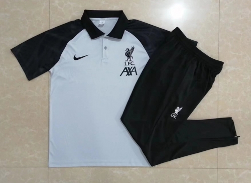 2022/23 Liverpo Gray Black Polo Uniform-815