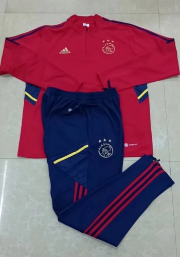 2022/23 Ajax Red Thailand Soccer Tracksuit Uniform-411