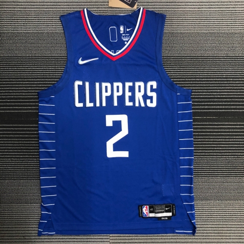 AU Player Version Limited Los Angeles Clippers Blue #2 NBA Jersey-311