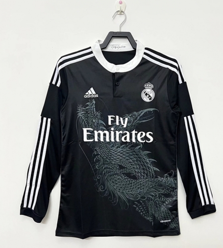 14-15 Retro Version Real Madrid Home White LS Thailand Soccer Jeesey AAA-503/710