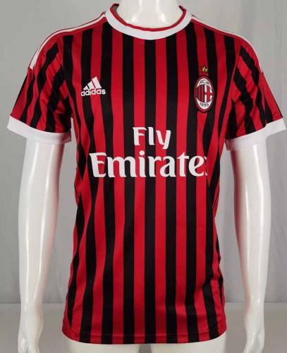 11-12 Retro Version AC Milan Home Black & Red Thailand Soccer Jersey AAA-503/2041