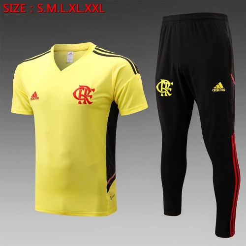 2022/23 Flamengo Yellow Thailand Tracksuit Uniform-815