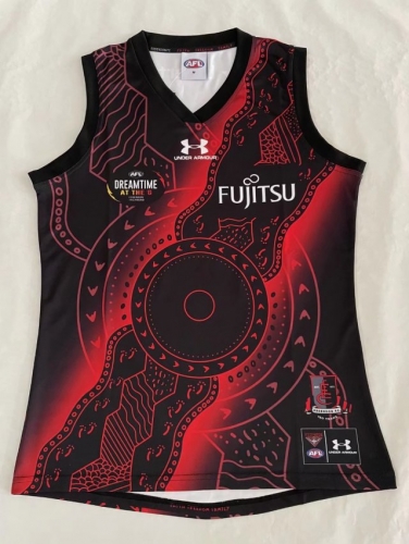 2021-2022 Fiji Red & Black Thailand Rugby Vest Shirts-805